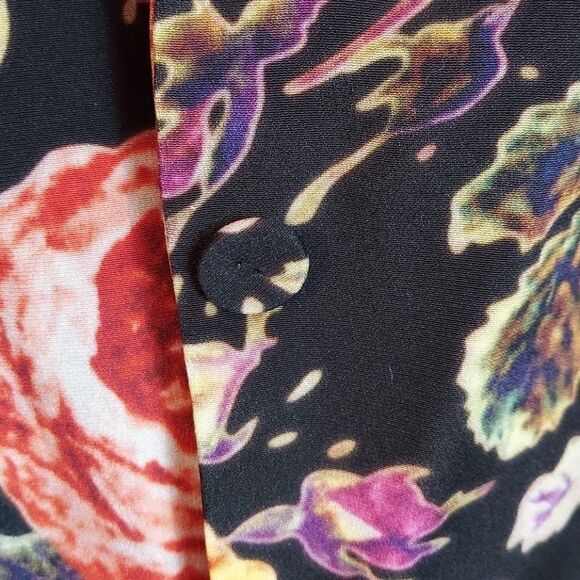 Kobi Halperin Dana Floral One-Button Silk Blazer L - Picture 13 of 13